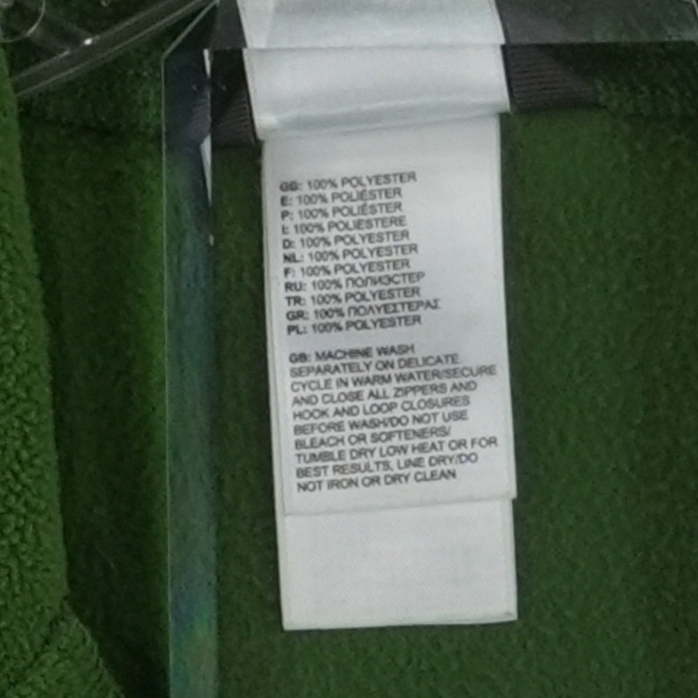 The North Face Fleece Boys Size Medium 10/12 Green TKA 100 Quarter Zip Outdoor - Picture 6 of 9